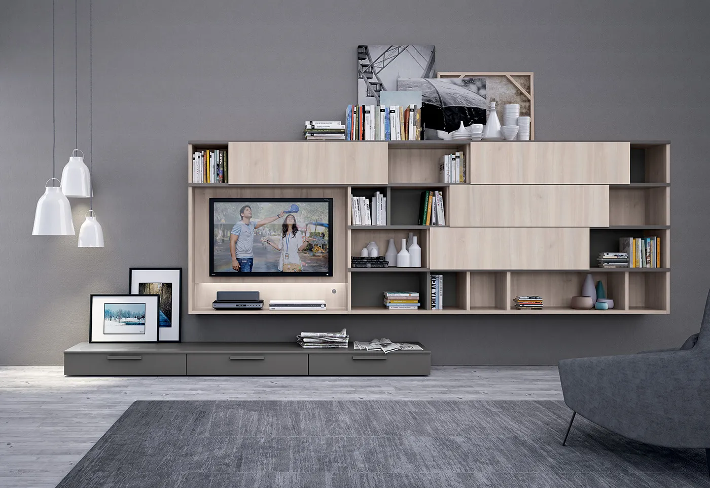 ДНЕВНА COLOMBINI CASA, мод. GOLF BOOKSHELVES